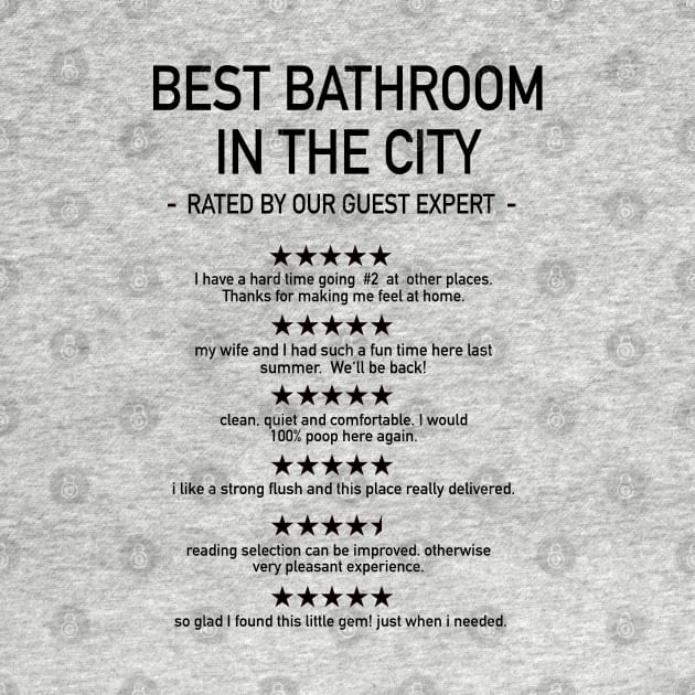 Funny Bathroom Reviews by lahuwasi